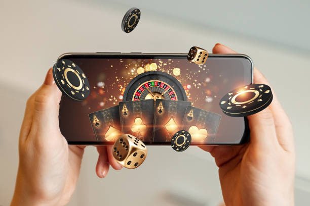 maxwin စလော့ဂိမ်း ရောင်စုံ Slot Machine များနှင့် Jackpot ပြသောပုံ